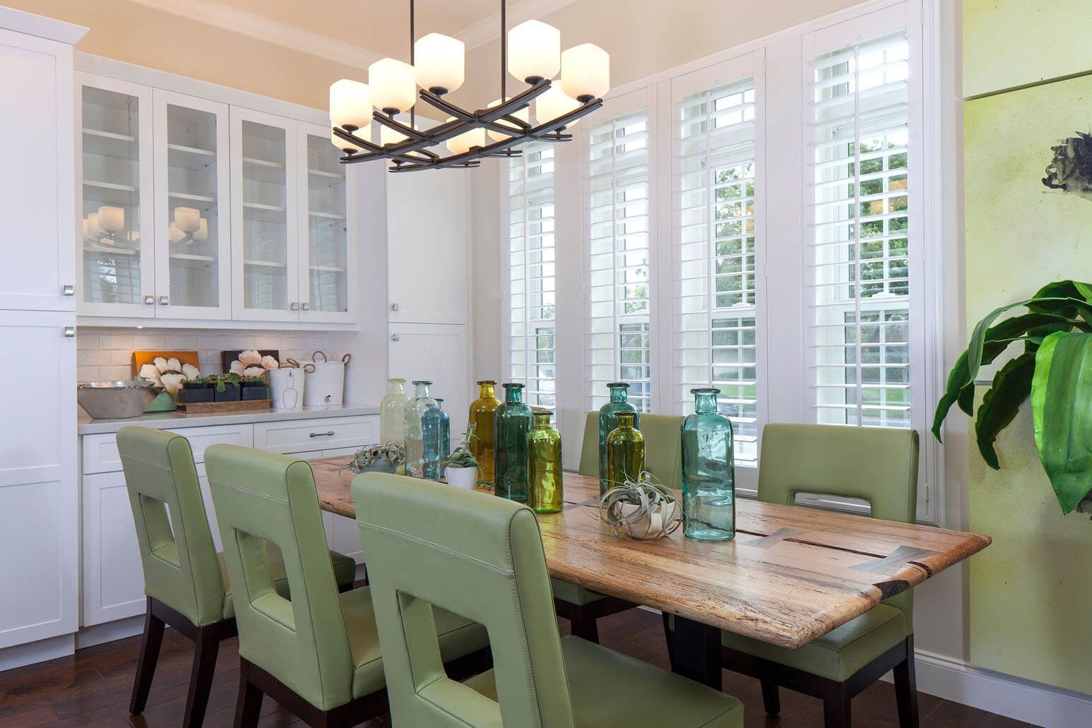 Dining Area With Blinds