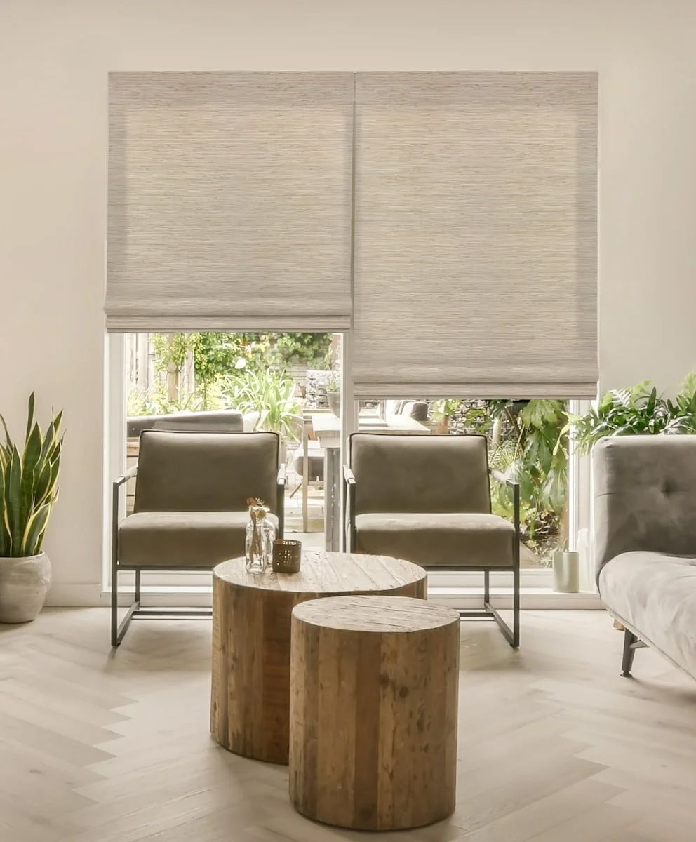 Living Room With Shades & Furniture