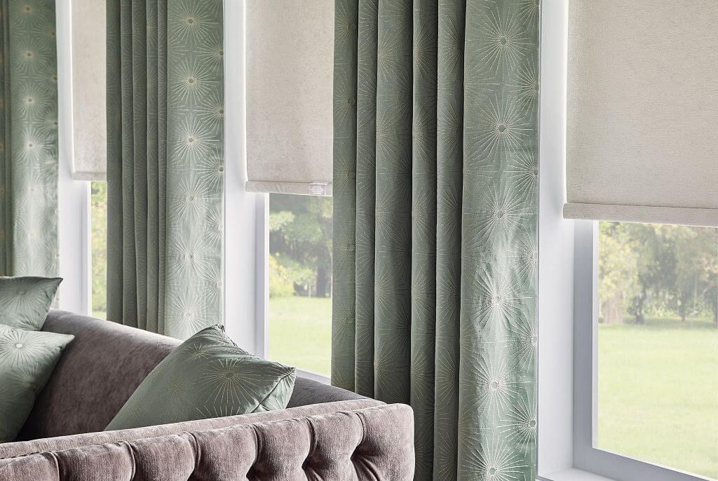 Windows with Shades and Draperies