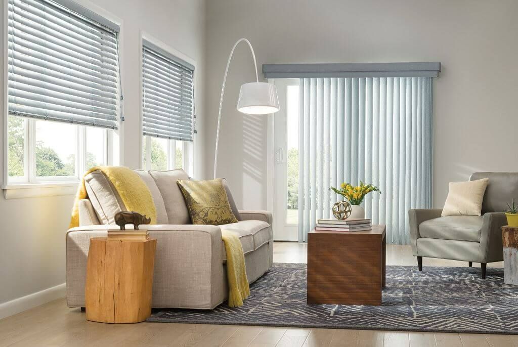 Minimal Living Room With Blinds