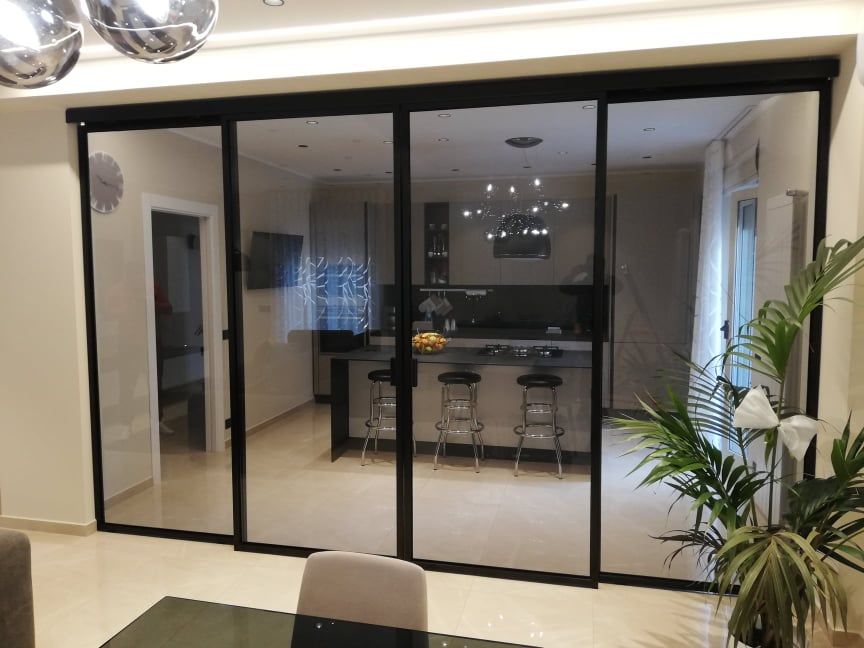 Porta interna arredamento moderno o stile industriale