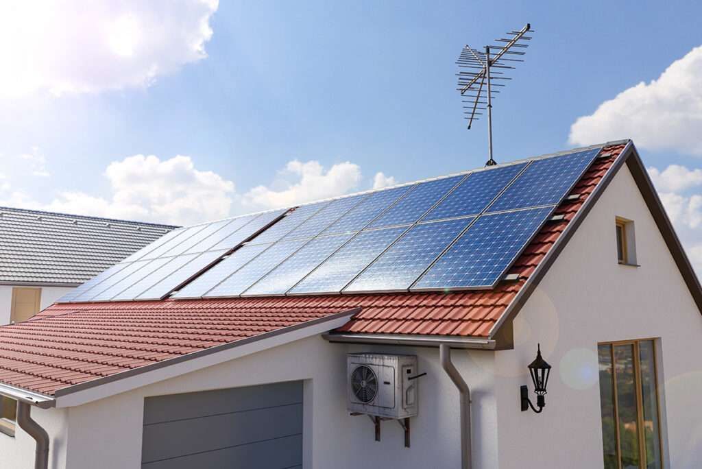 Roof mount solar array