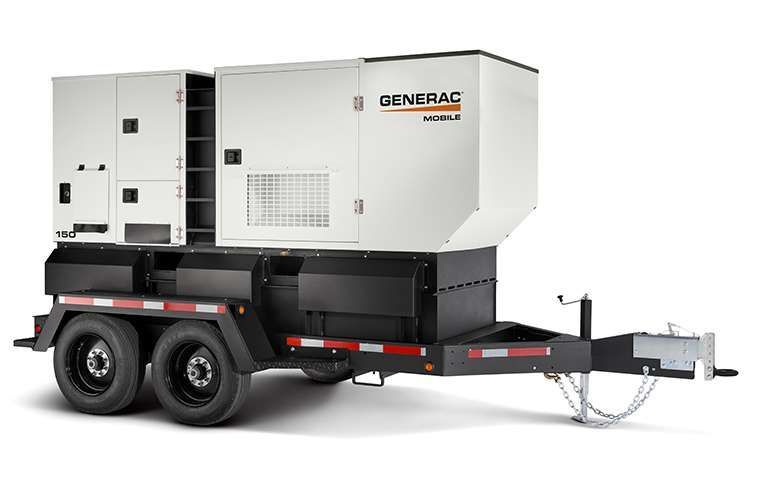 Industrial size mobile generator