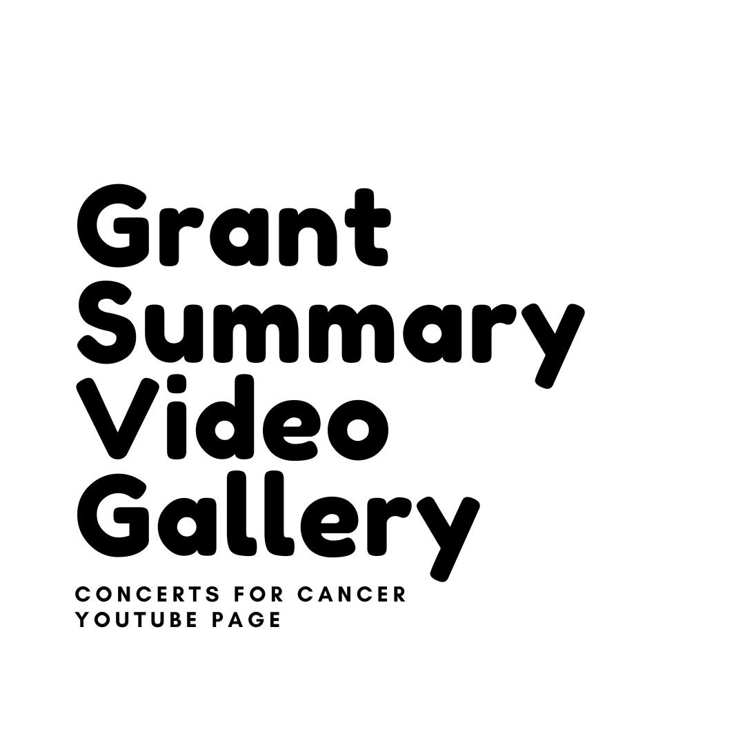 The logo for the grant summary video gallery is black and white.