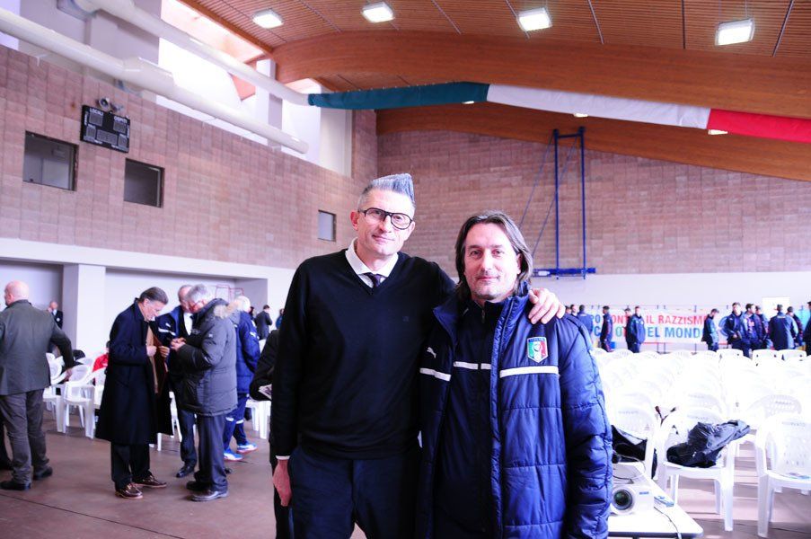 Giuseppe Pillori con Andrea Lucchetta