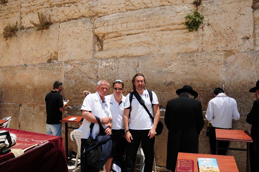 fisioterapisti della nazionale italiana in Palestina