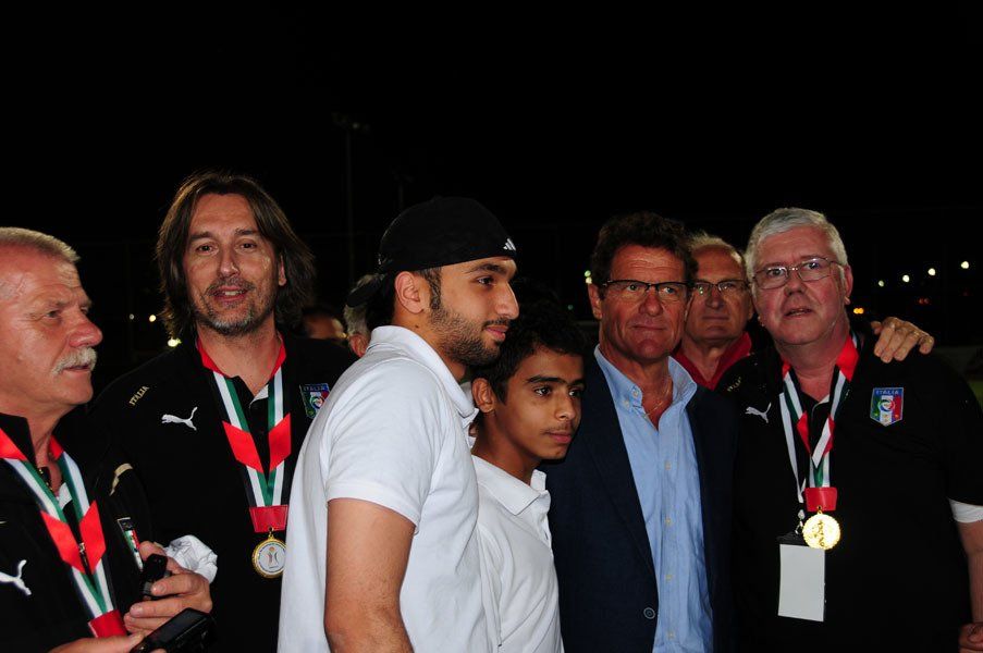 staff sanitario nazionale italiana con Fabio Capello