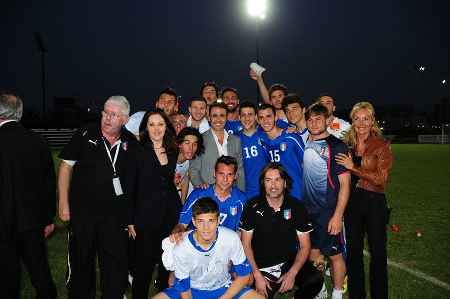nazionale giovanile italiana con Cannavaro