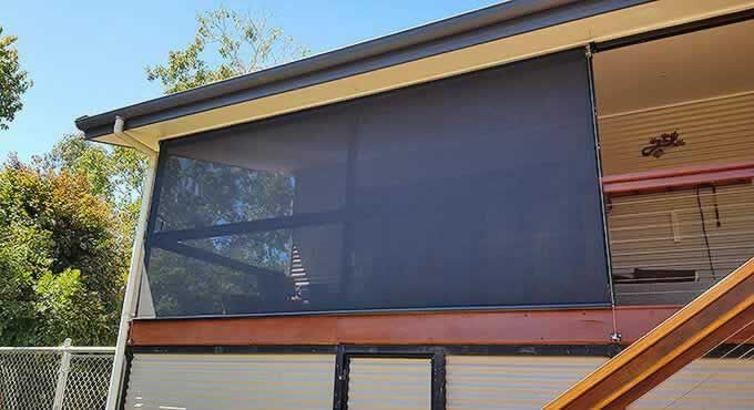House With a Screen Door on the Side of It — Tropical Shade Blinds in Brinsmead, QLD