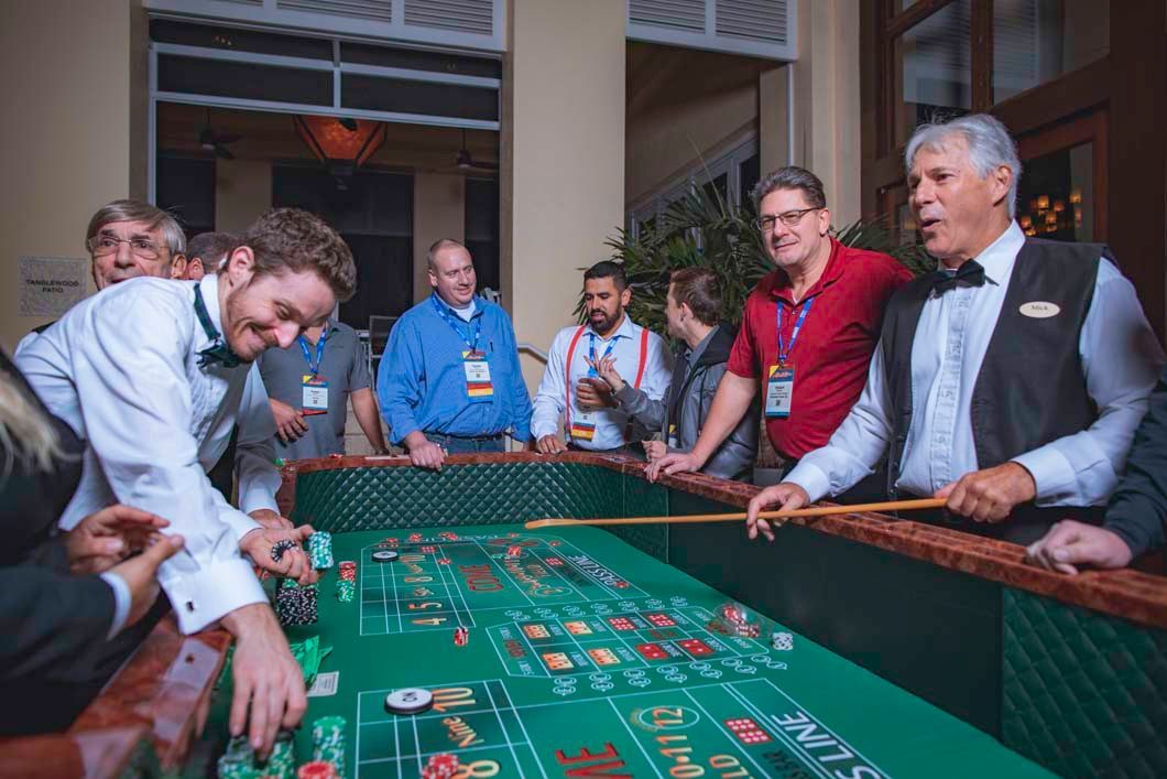 Rent a craps table for your next casino party