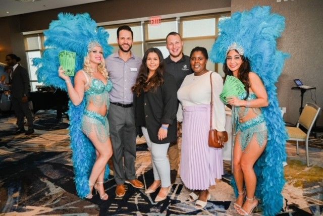 Showgirls available for photo ops 