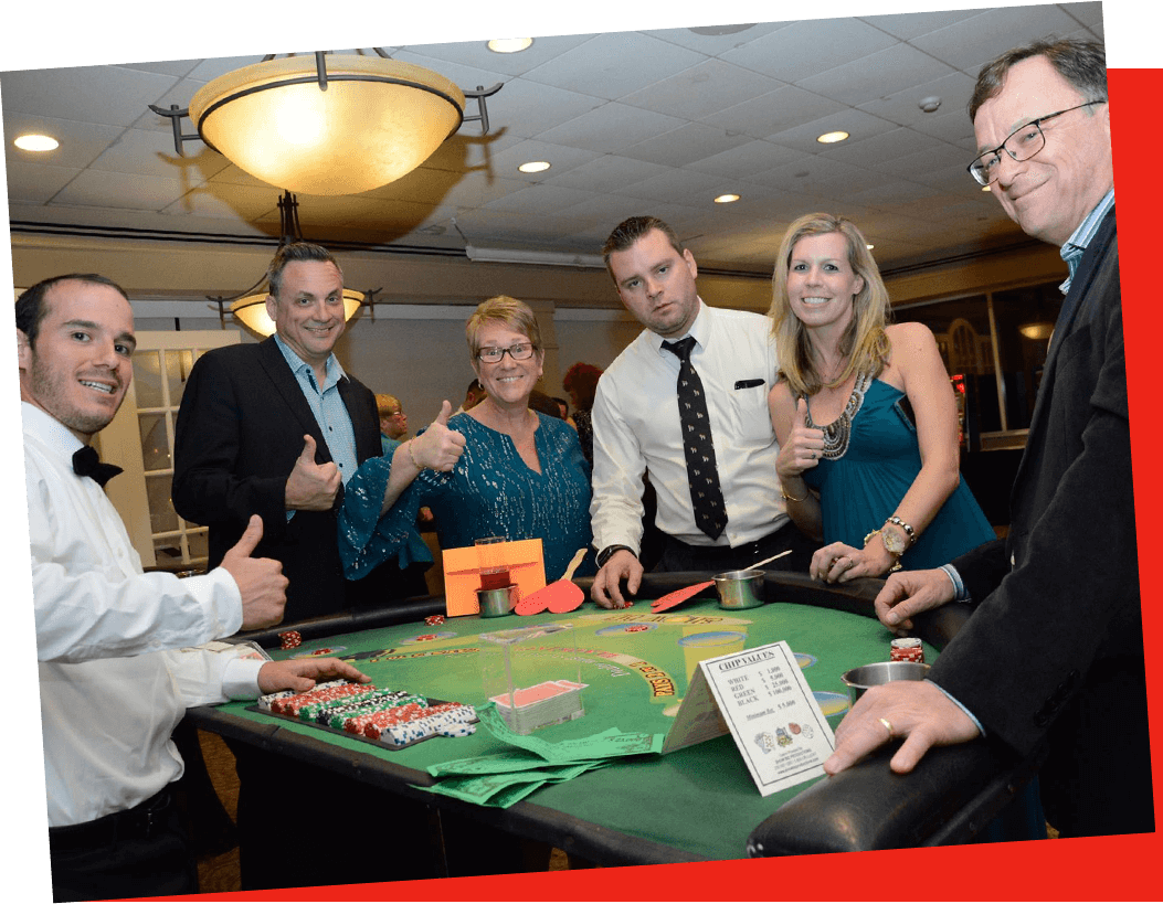 guests enjoying blackjack fun 