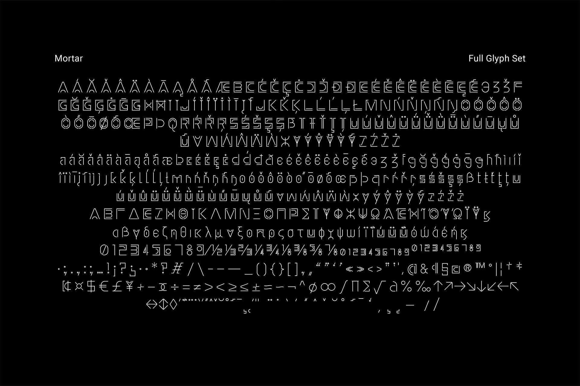 A black and white image of the alphabet and numbers on a black background.