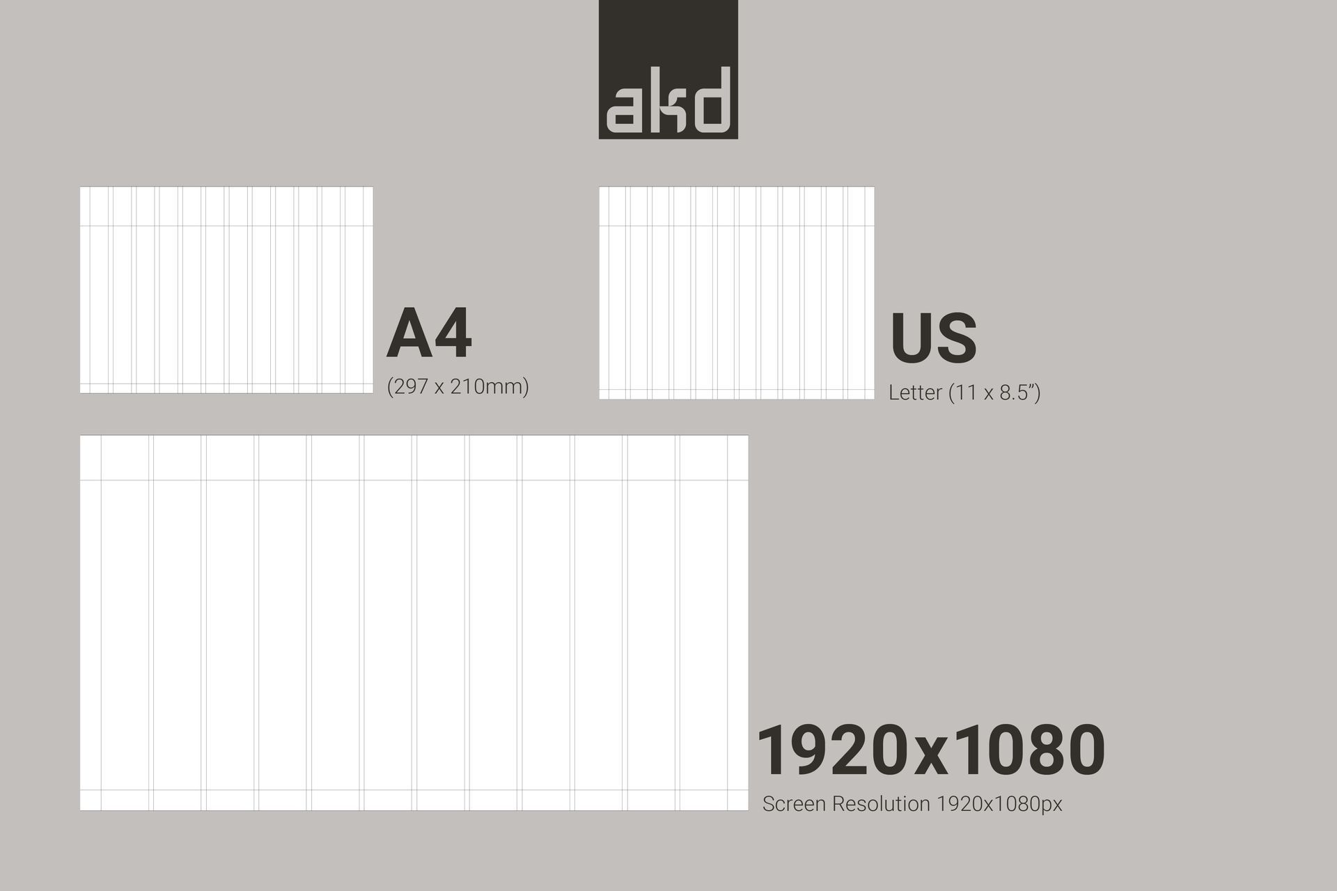 Areo Brand Guidelines Template Sizes