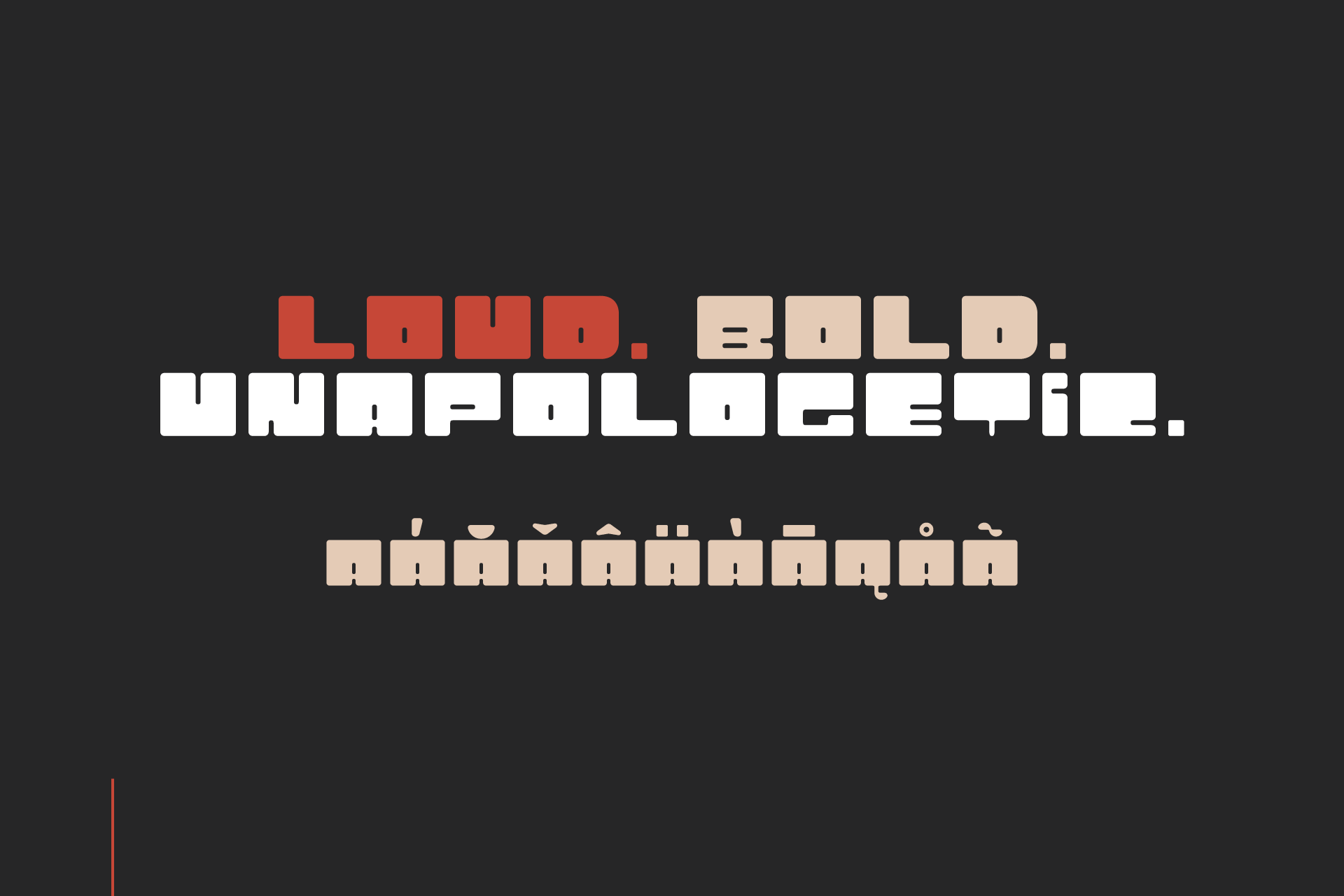 Underpass is a bold, graffiti-inspired block font built for maximum impact.