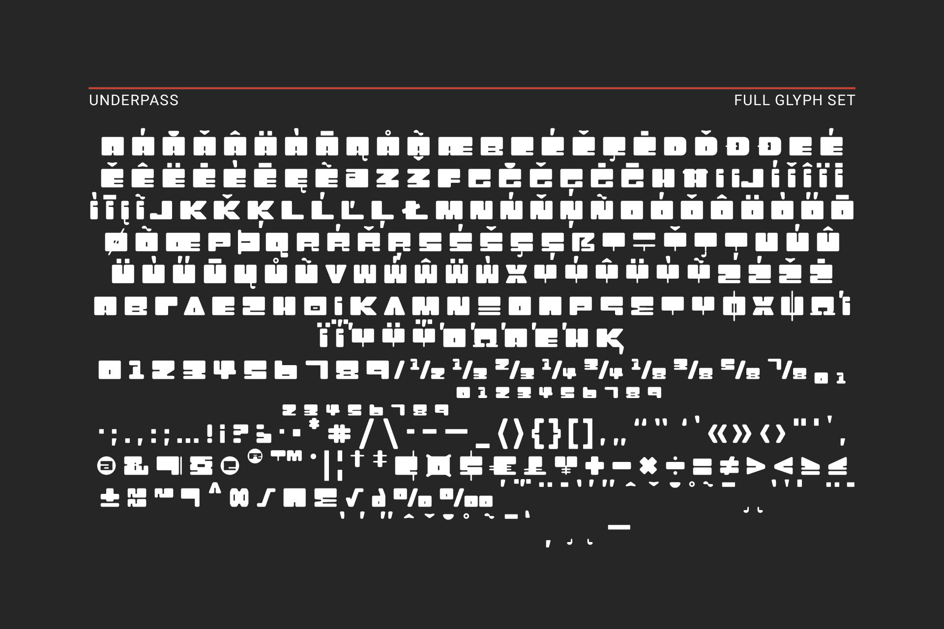 A black and white image of the alphabet and numbers on a black background.