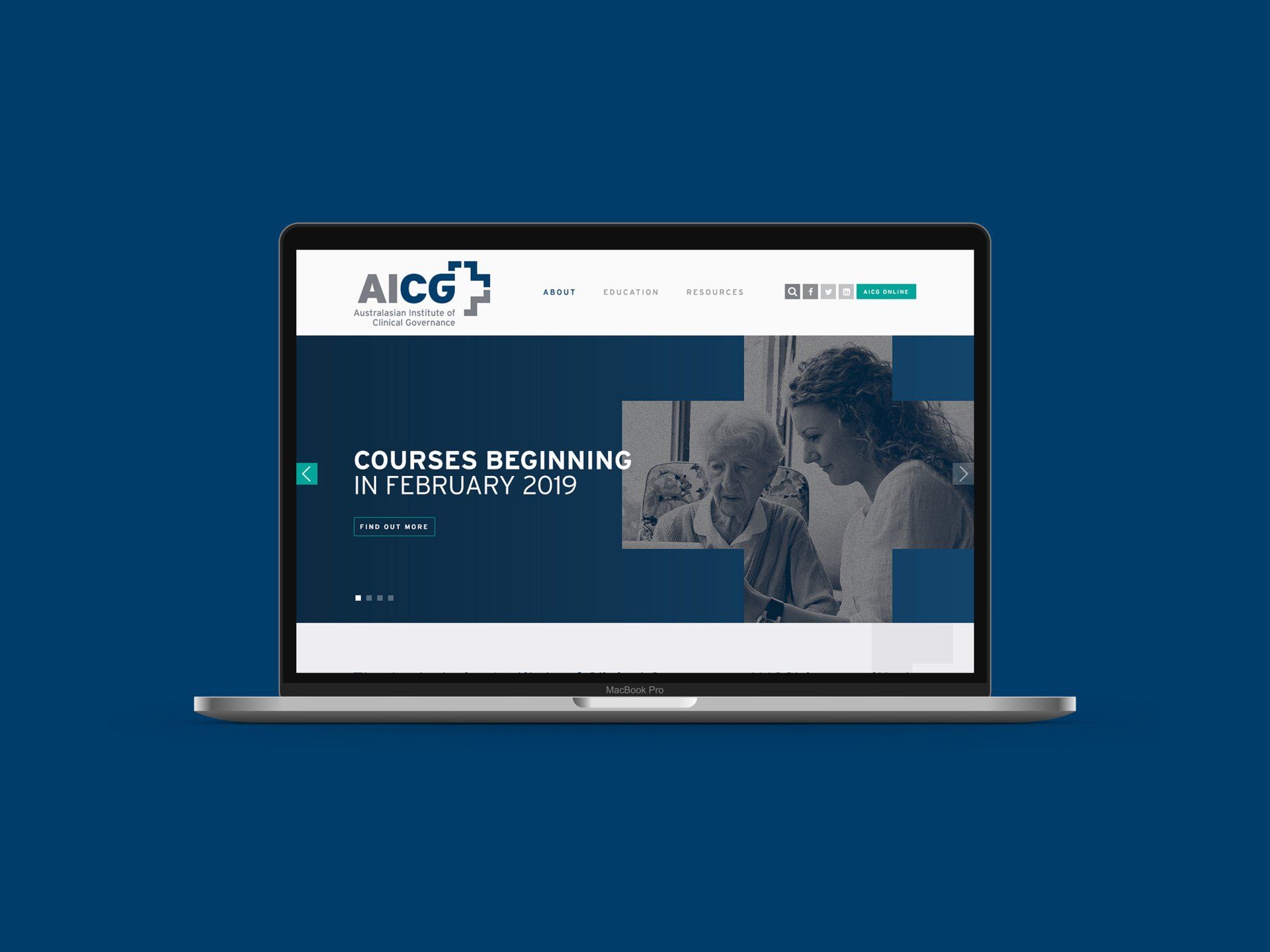 AICG Website design