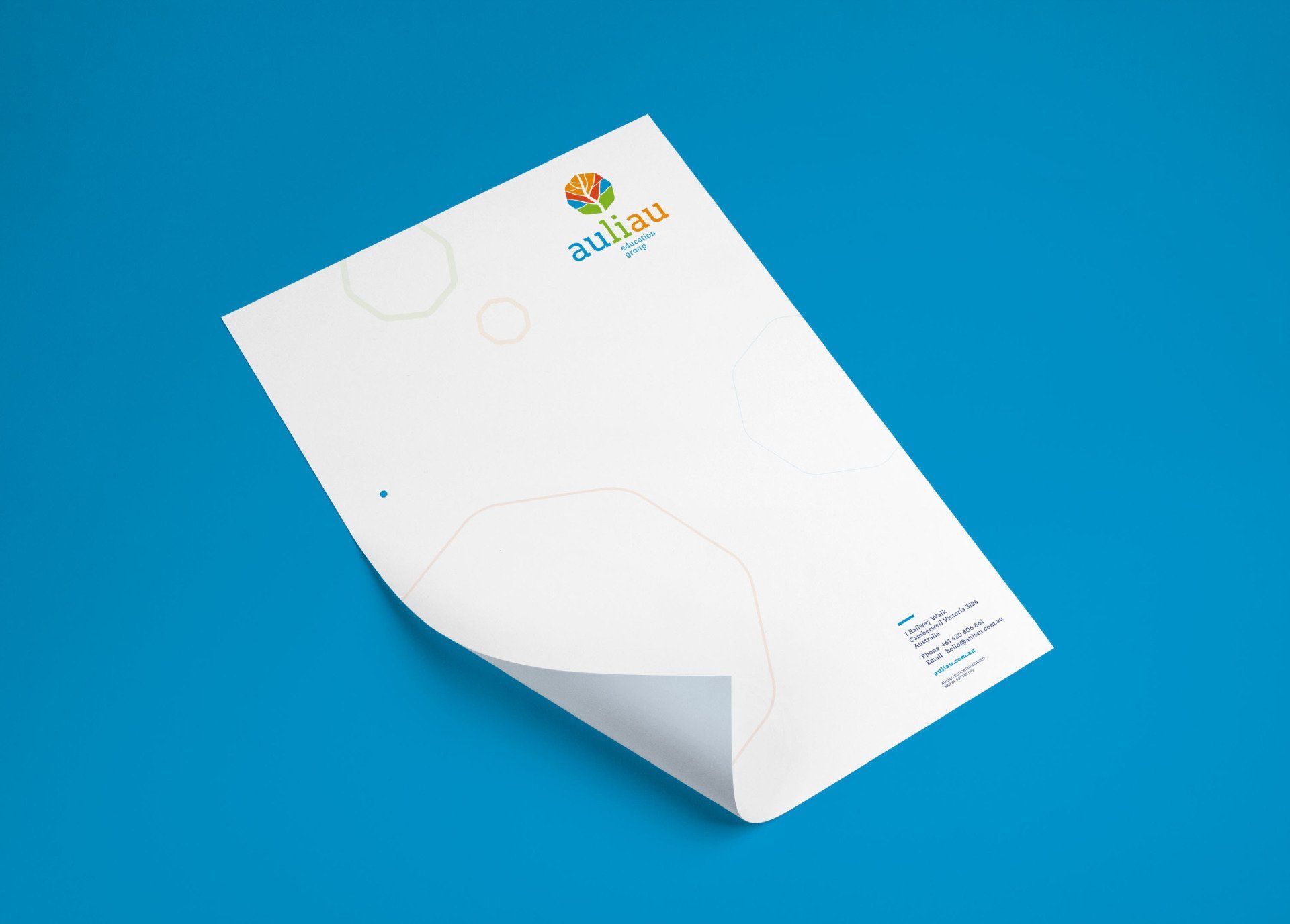 AULIAU Letterhead design