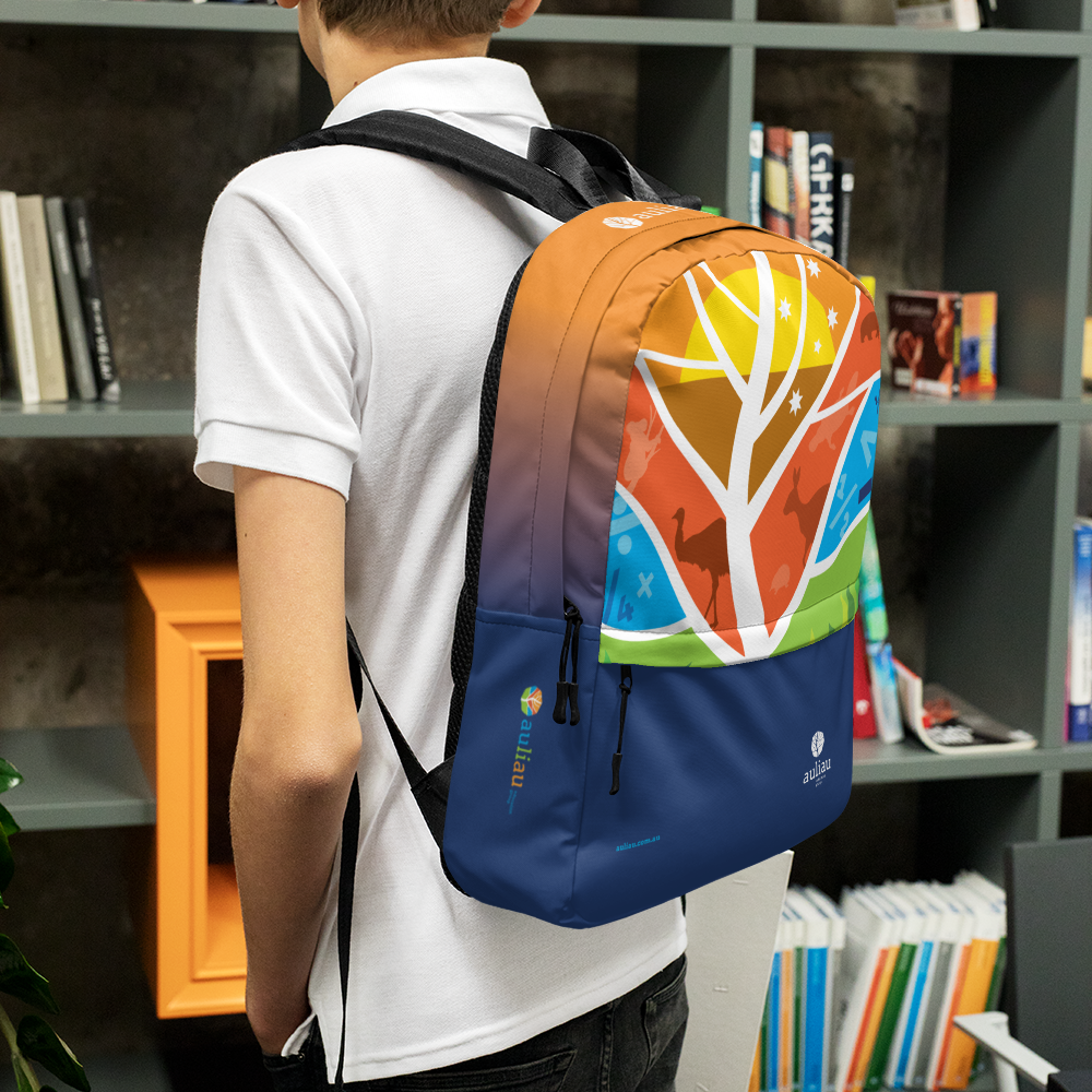 AULIAU  backpack side view