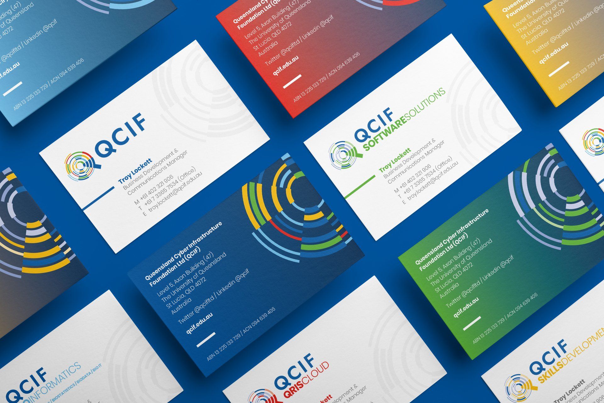 QCIF Business Cards