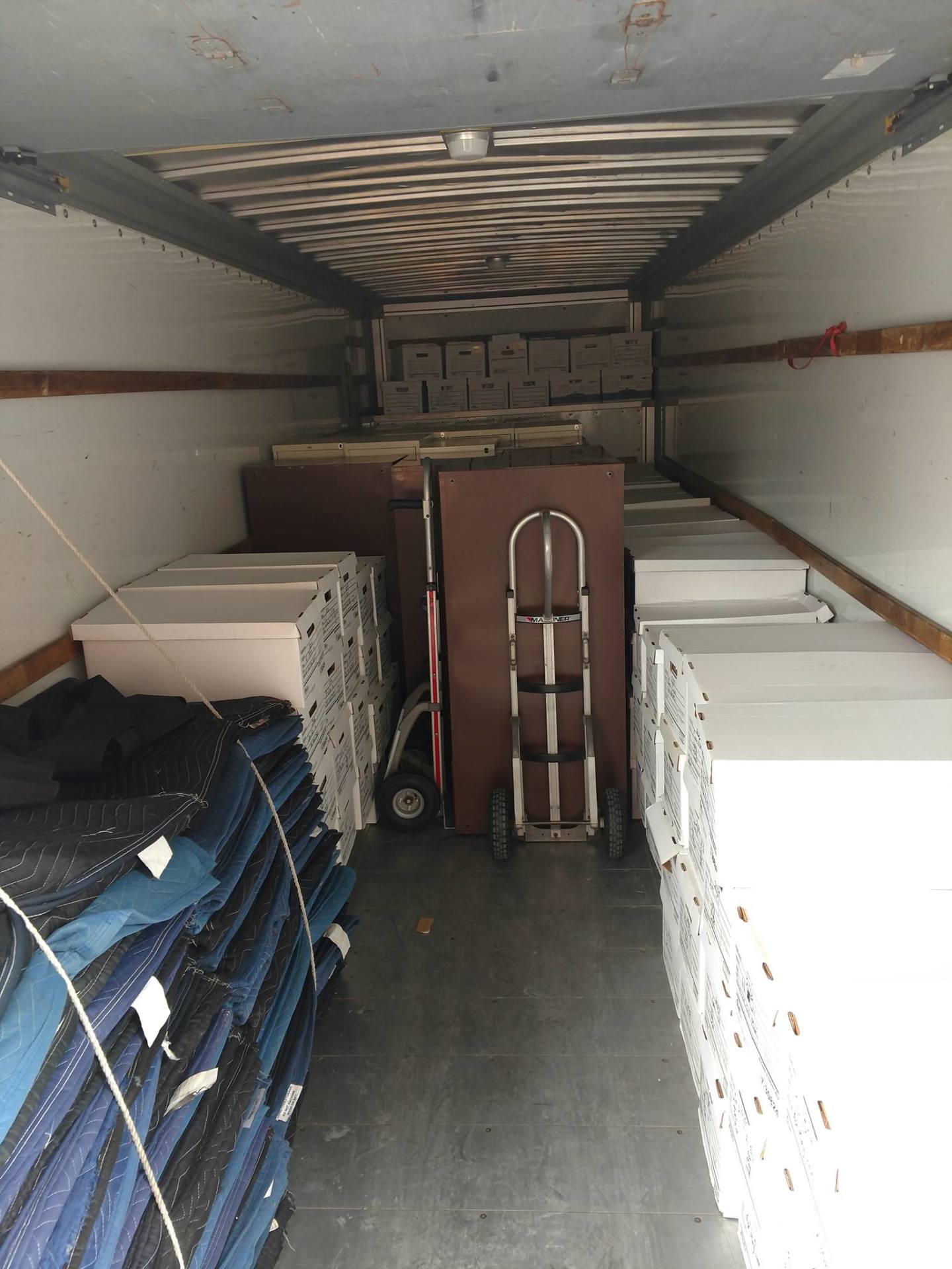Boxes Inside The Truck — Eau Claire, WI — Anderson Moving