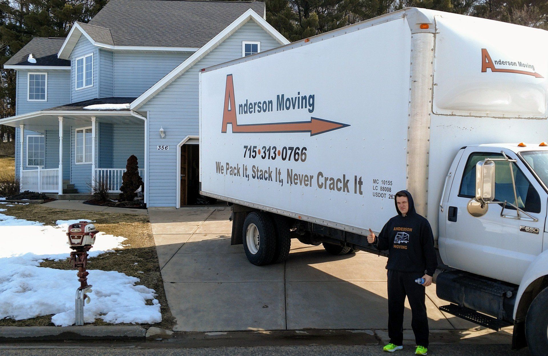 Man Behind Anderson Truck — Eau Claire, WI — Anderson Moving