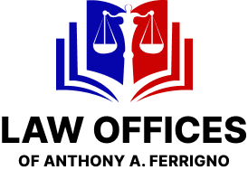 A logo for law offices of anthony a. ferrigno