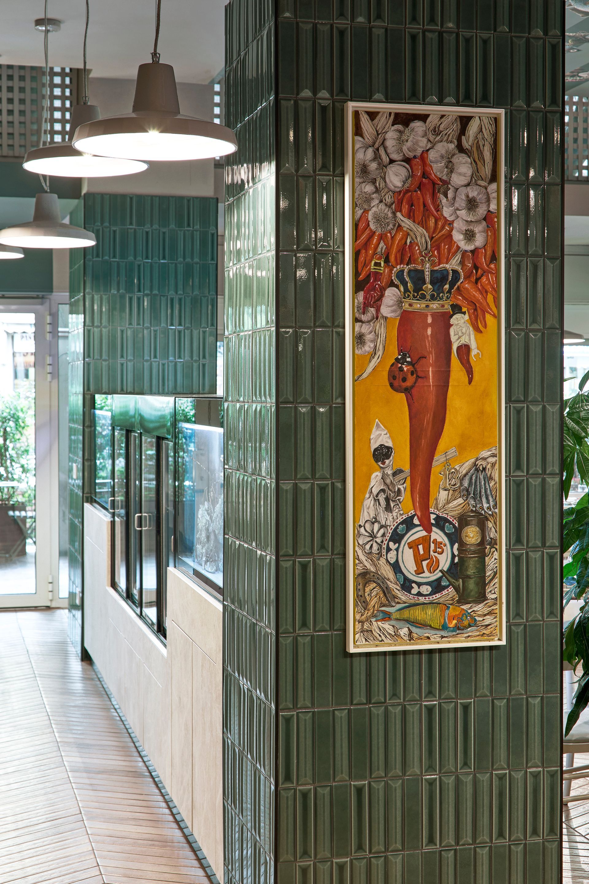 banco di pesce fresco