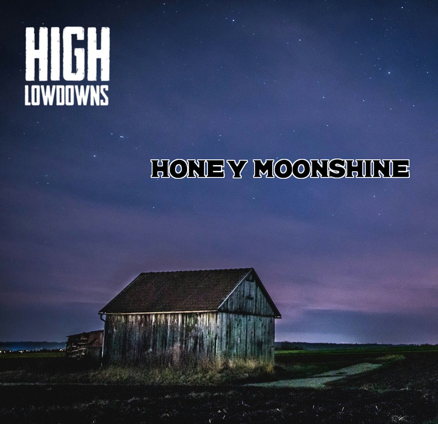 The album cover for high lowdowns honey moonshine