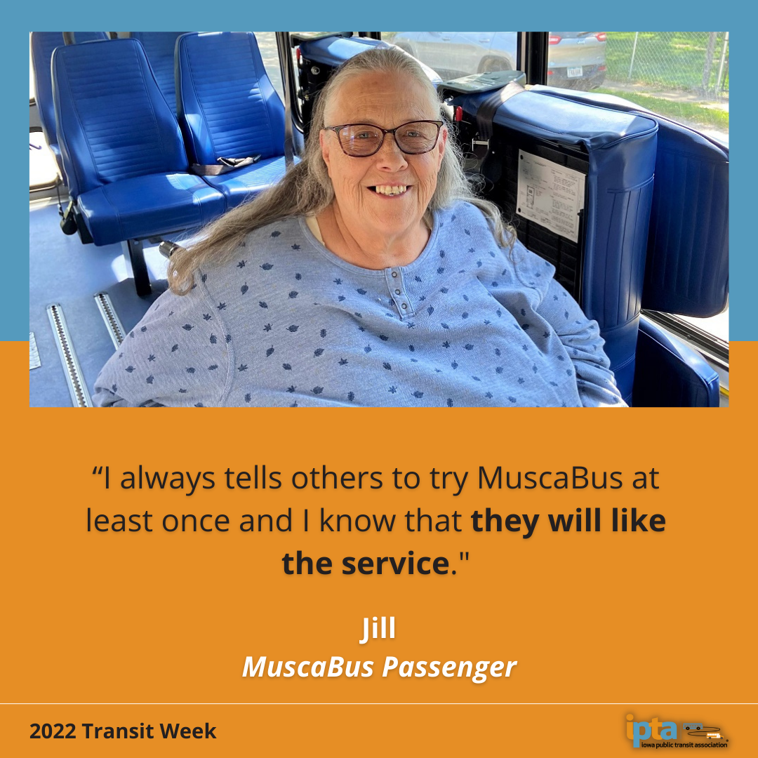 Jill - MuscaBus passenger