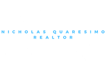 The logo for nicholas quaresimo realtor is blue and white