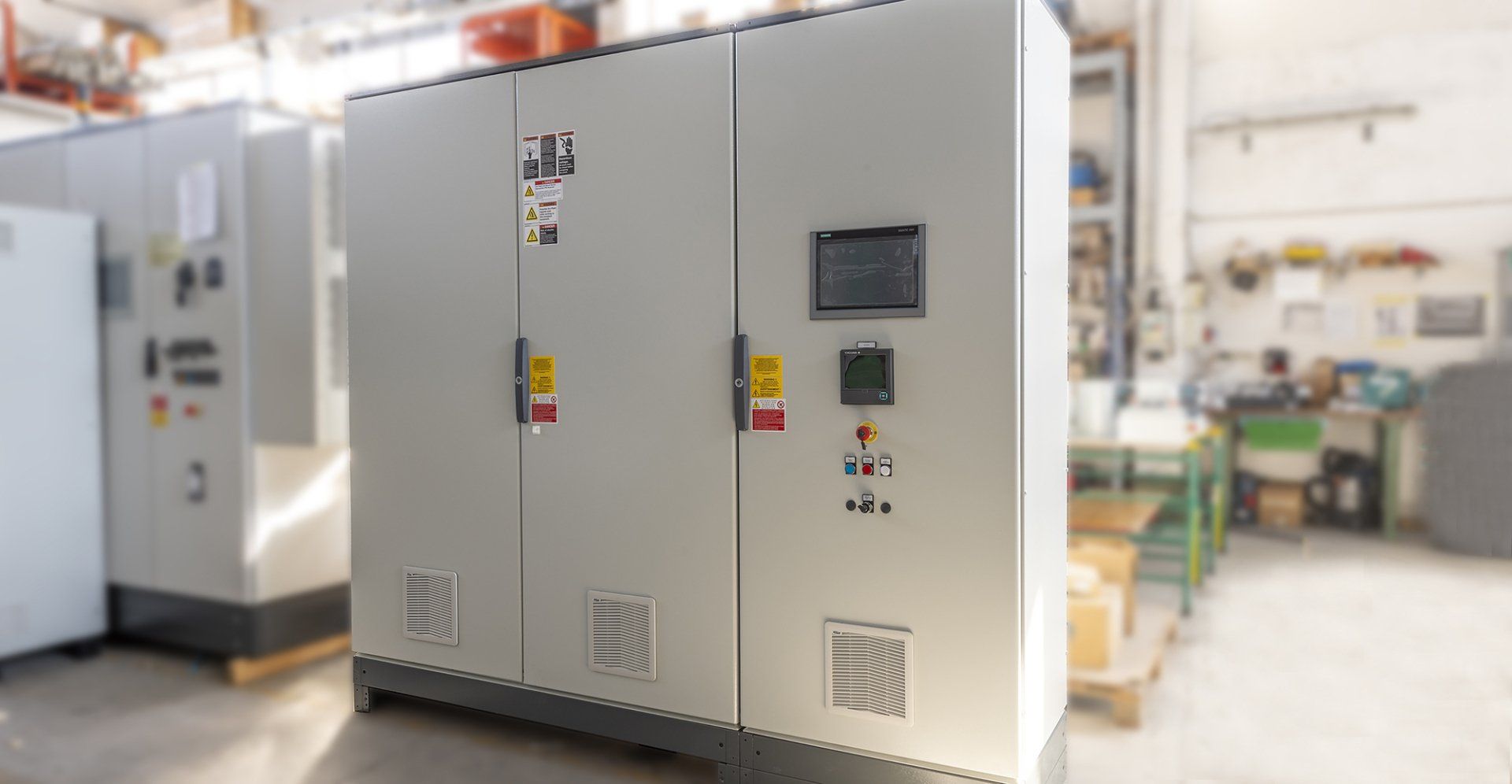 pannello di controllo di un macchinario industriale