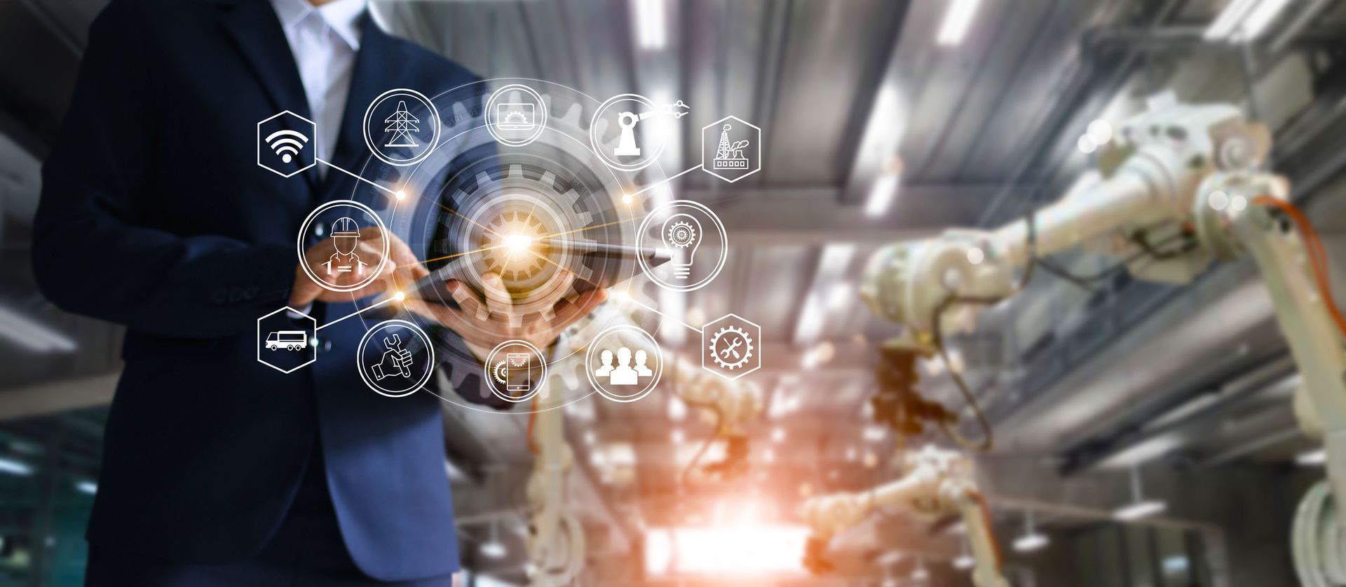 pannello di controllo di un macchinario industriale