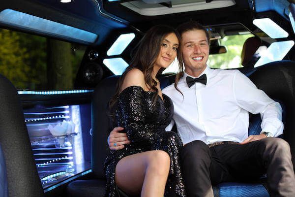 Luxury limousine parked in Elk Grove, CA