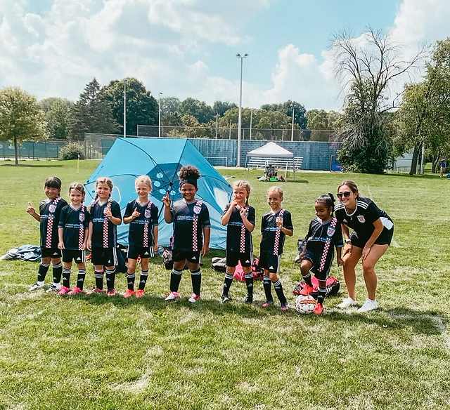 Croatian Eagles Soccer Club team on the field