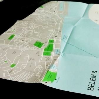 Casas d'Almedina servicos para hospedes mapa da cidade  de Lisboa