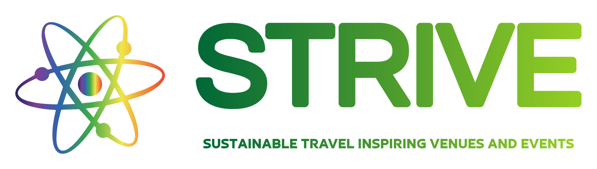 The logo for STRIVE sustainable travel inspiring venues and events