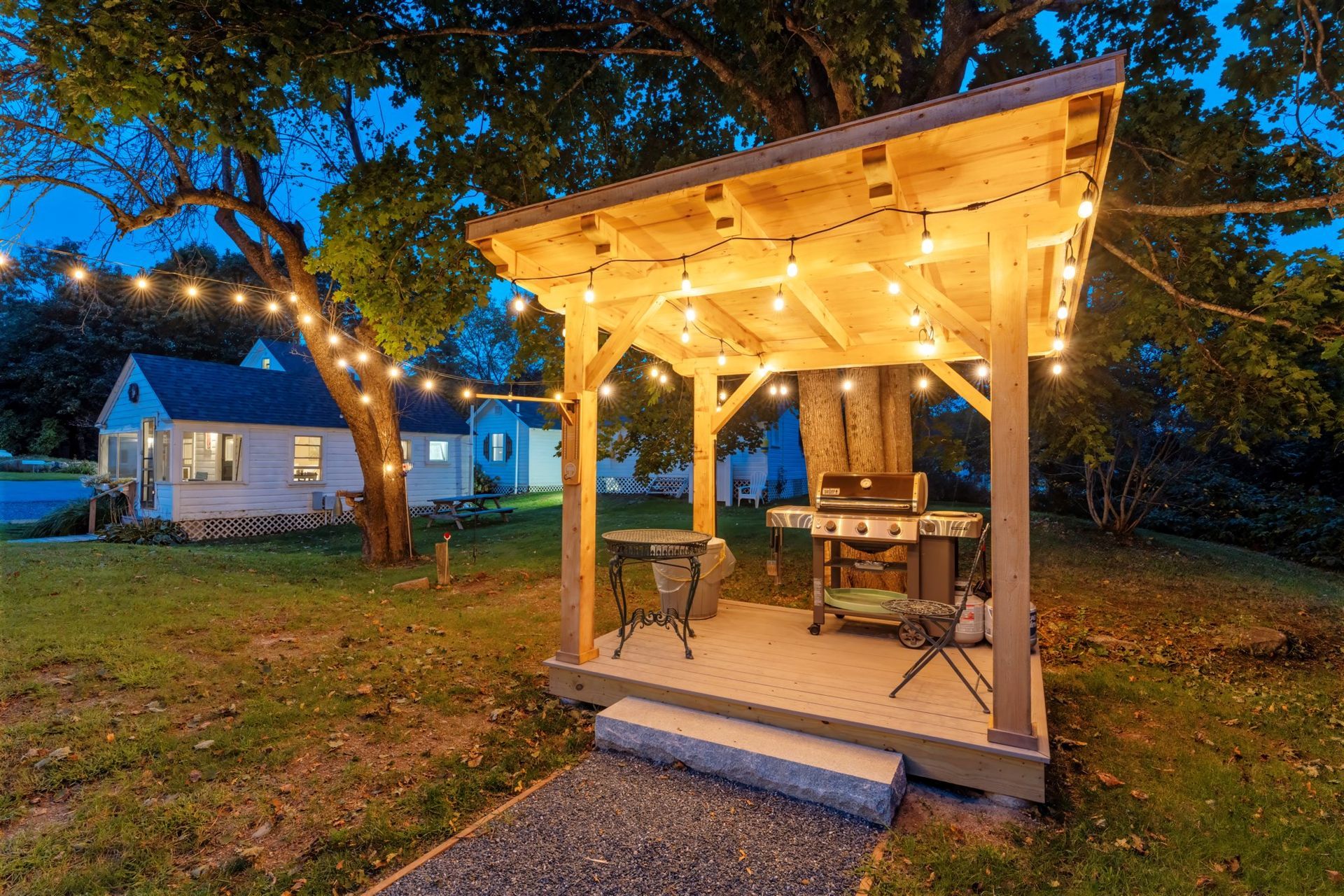 An outdoor Barbeque Pergola.