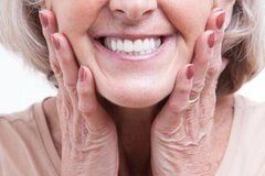 Teeth Dentures — Elderly Smiling  in Mukilteo, WA