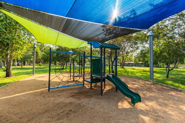 Shade Sails over a Playground