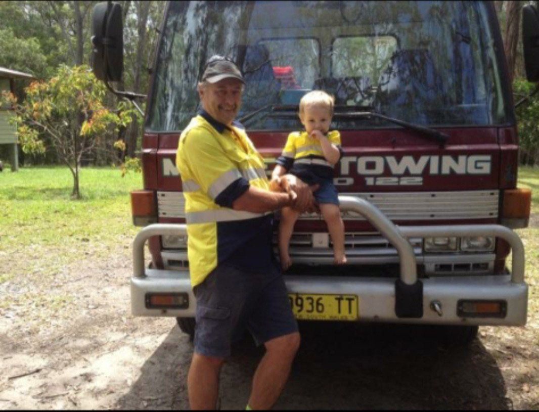 Father and Son at the Truck — Towing in Maclean, NSW