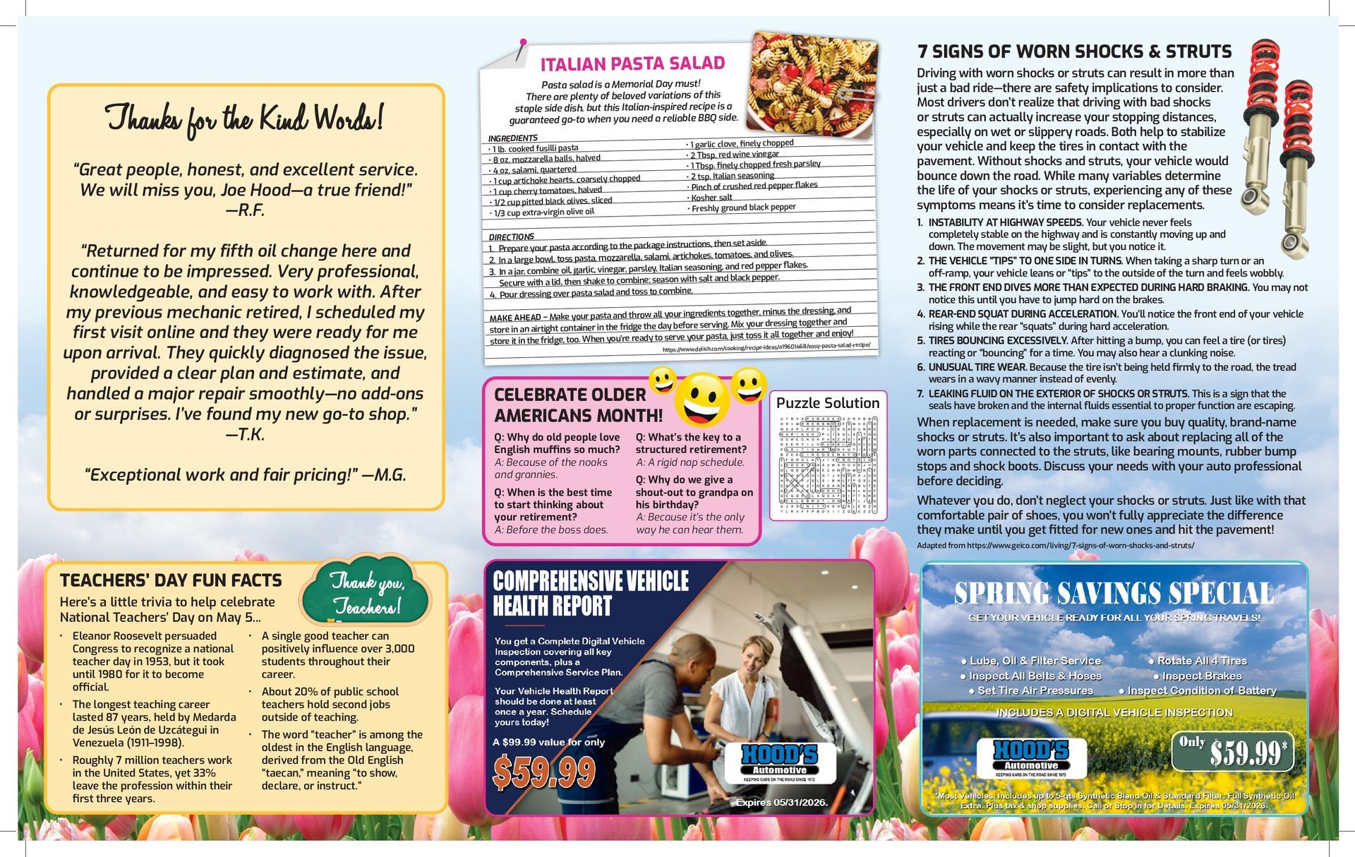 March 2026 Newsletter | Hood's Automotive