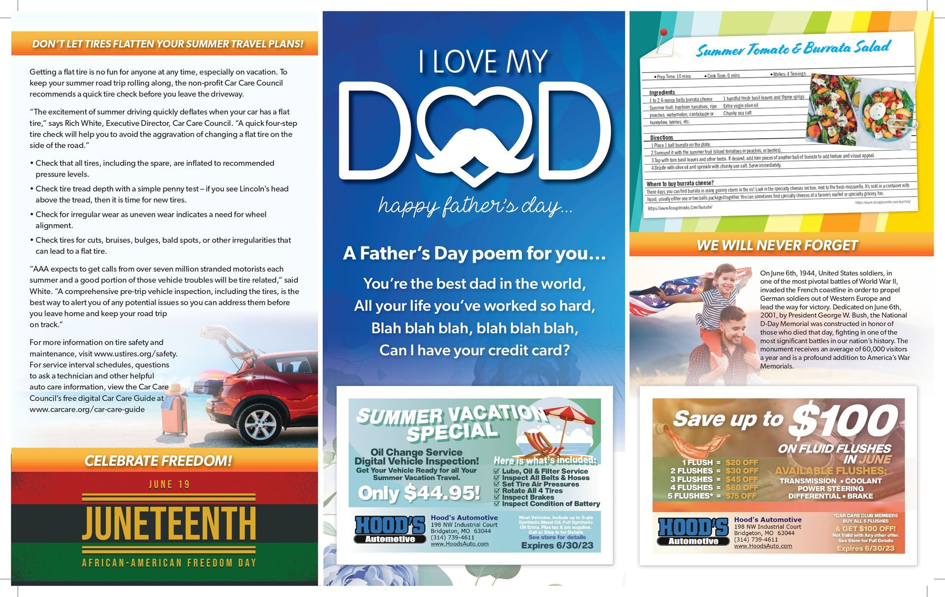 Hood's Automotive Newsletter