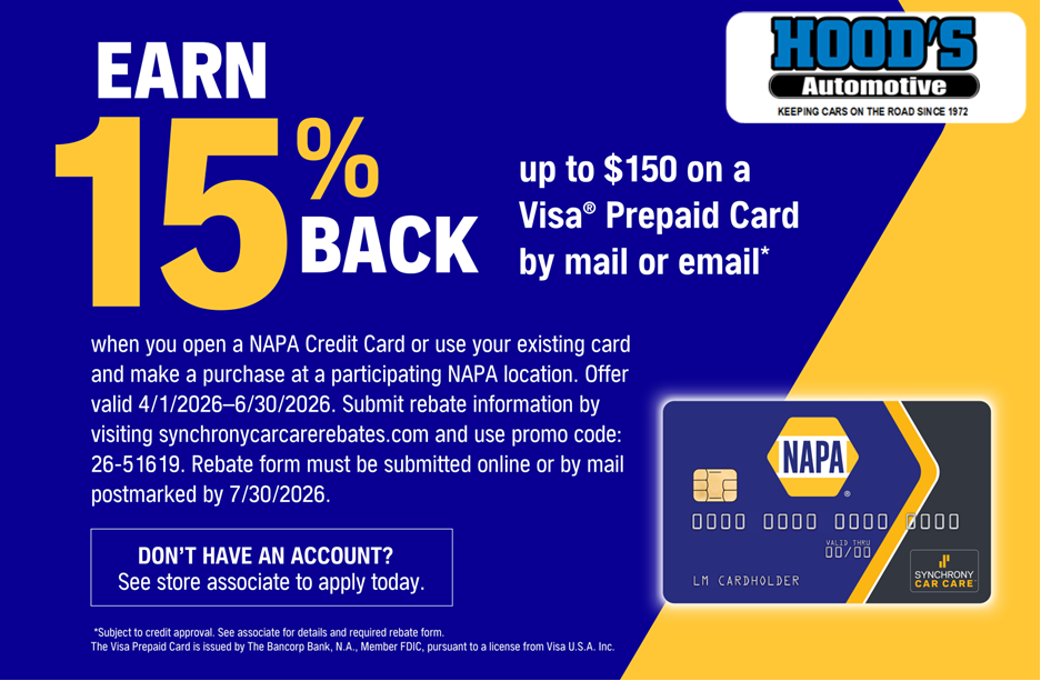 March Savings Special | Hood's Automotive