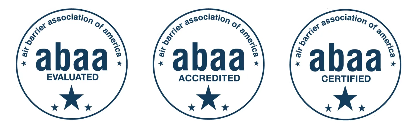 Three ABAA seals: Evaluated, Accredited, and Certified.