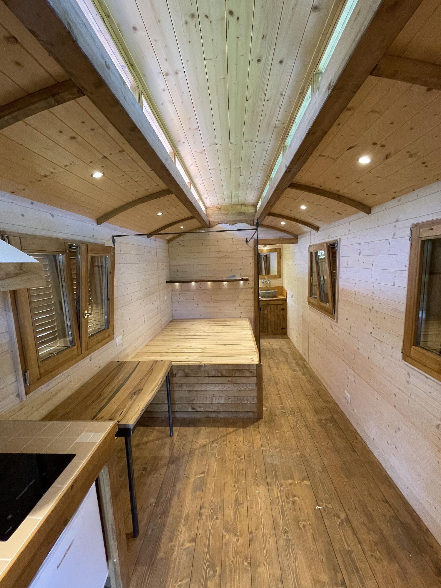 interni arredati carrozzone da gitano