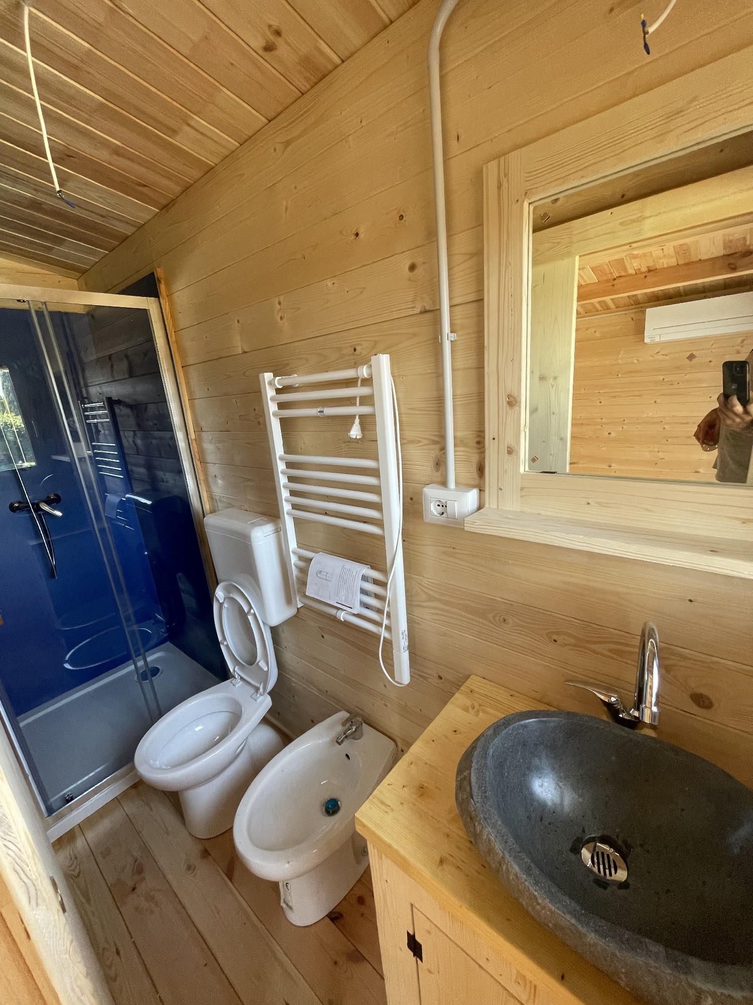 Interni bagno casa legno