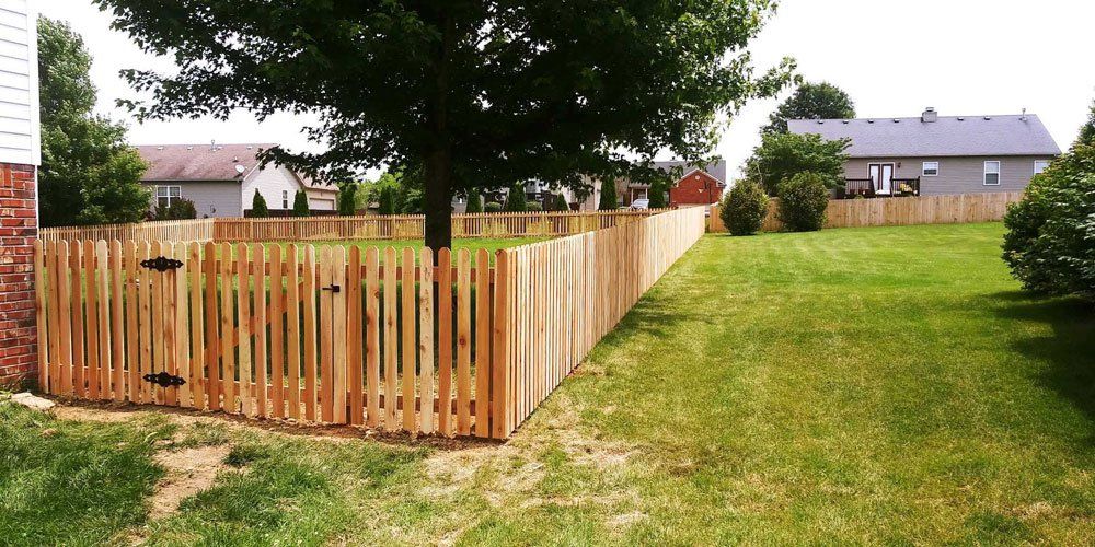 Home With Backyard Fence — Shelbyville, KY — Shuck Fence Company