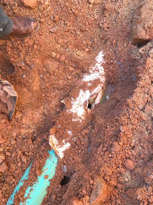 Broken Pipe Hole — McDonough, GA — Express Plumbing & Septic