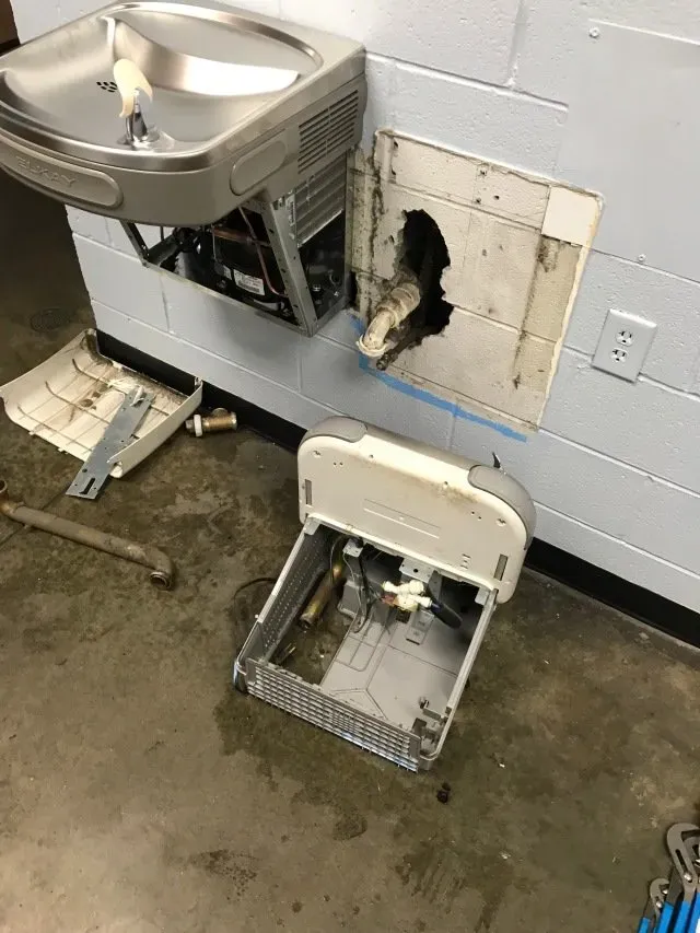 Before Repairing Faucet — McDonough, GA — Express Plumbing & Septic